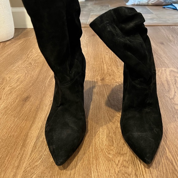 Black suede ankle boots - Picture 2 of 3